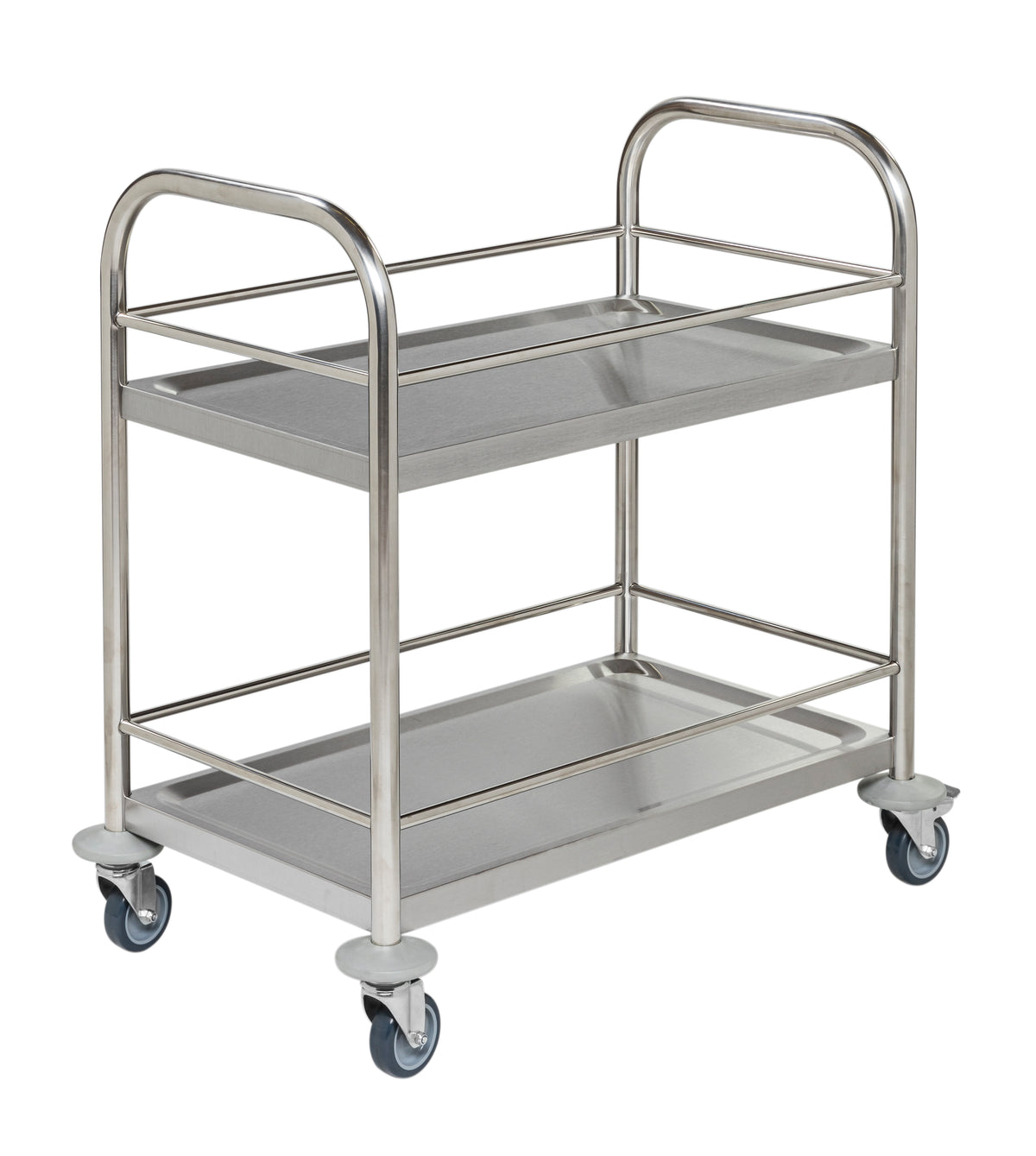 Edelstahltrolleys mit Bremse - 700 x 400 x 780 Kongamek