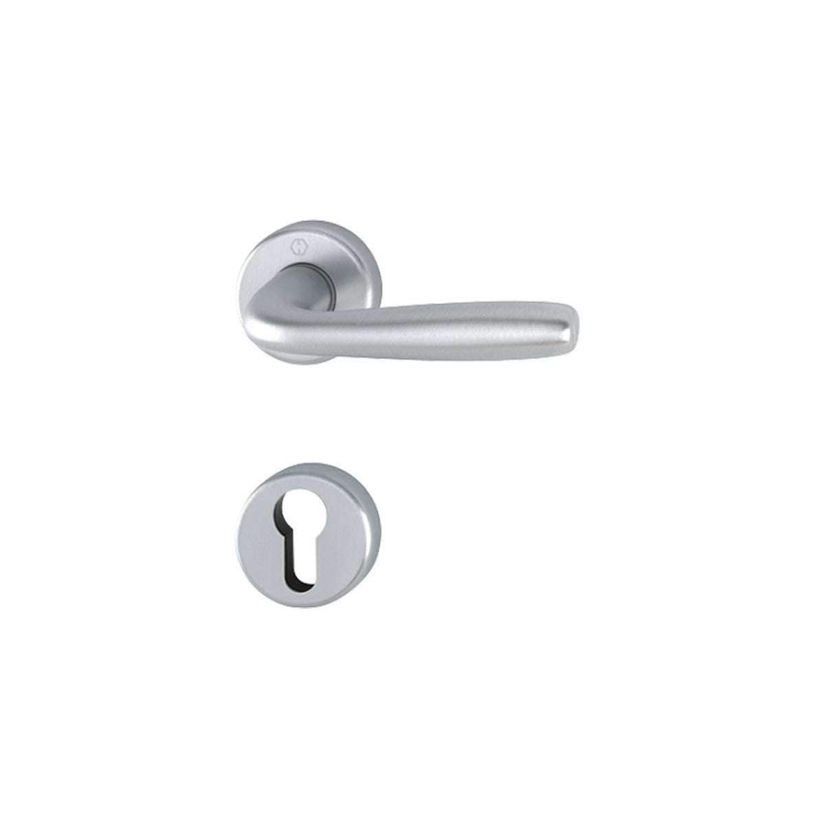 Maribor F94-1 satin chrome handle with escutcheon and spout - Hoppe 11842660