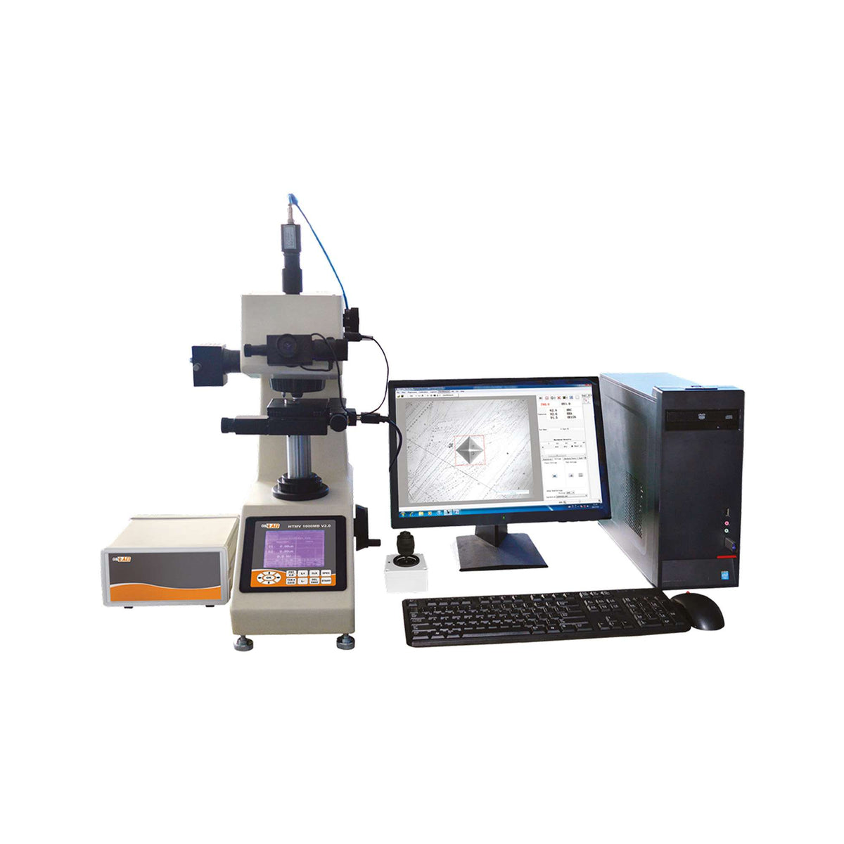 Automatischer Mikro-Vickers-Härteprüfer mit X-Y-Prüftisch und manueller Fokussierung - HTMV 1000MD V2.0 - echoLAB