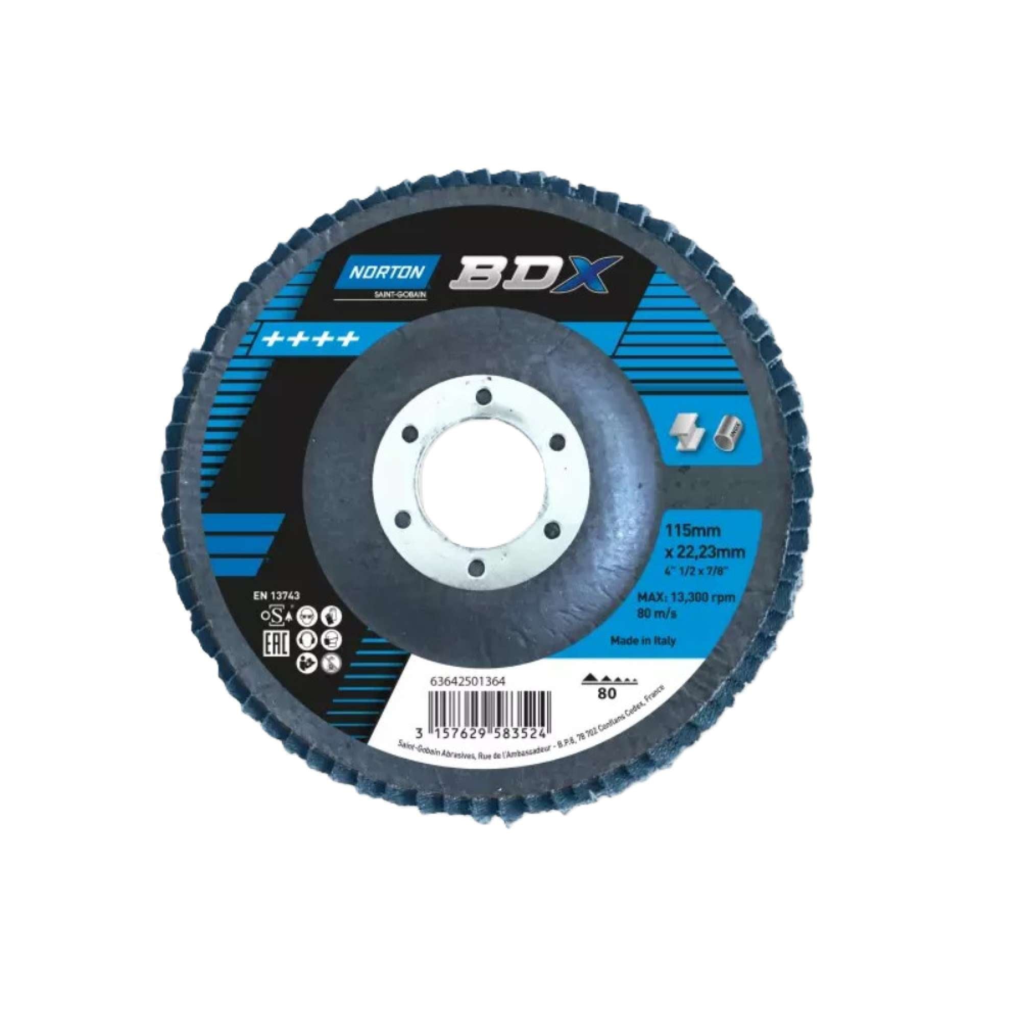 Flap disc BDX D.115mm - Norton