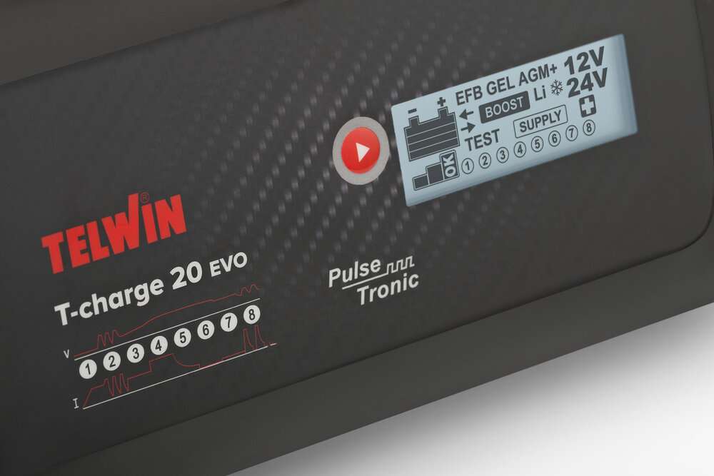 Battery charger, electronic battery tester 20 EVO 12V/24V - Telwin - 807596