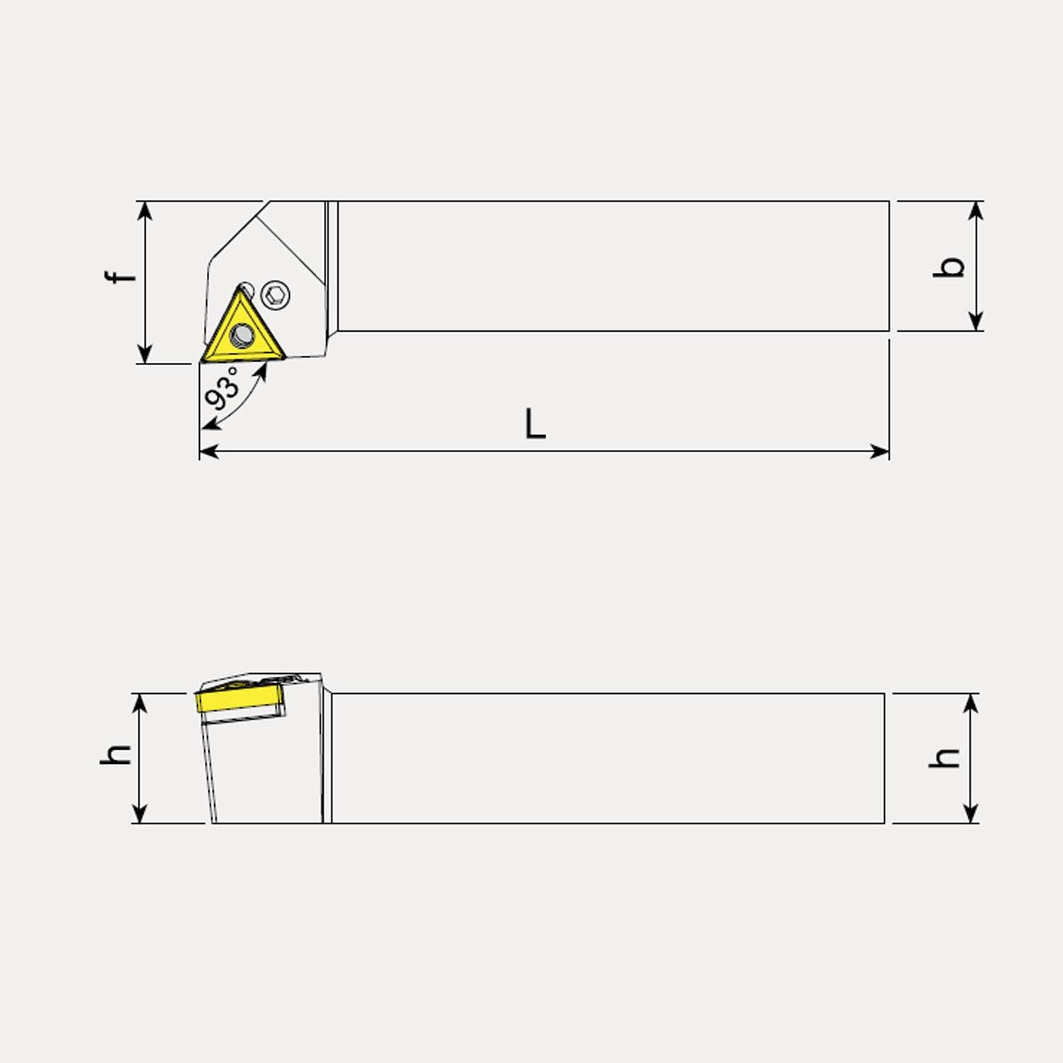 External Machining Toolholders, Negative Inserts - Talicarb PTJN-L