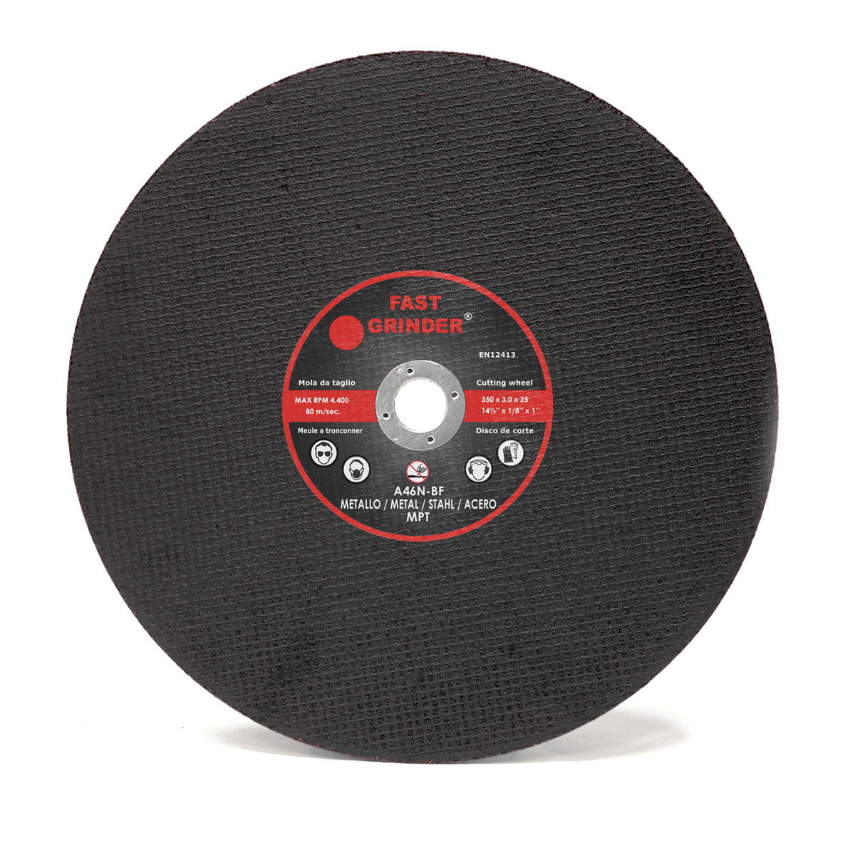 Flat Reinforced Cutting Disc D.300x2.5x25 A46N Ferro - Conf.25pz