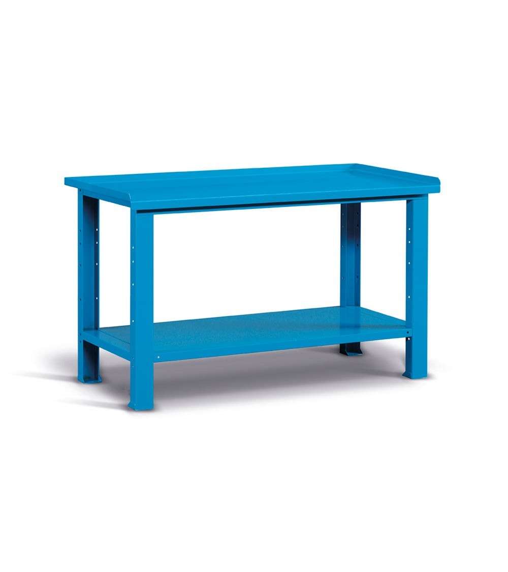 WORKSHOP WORKBENCH 1507 x 705 x 855 H - STEEL TOP - FAMI FBG01S1500F0004 - BLUE - DISASSEMBLED