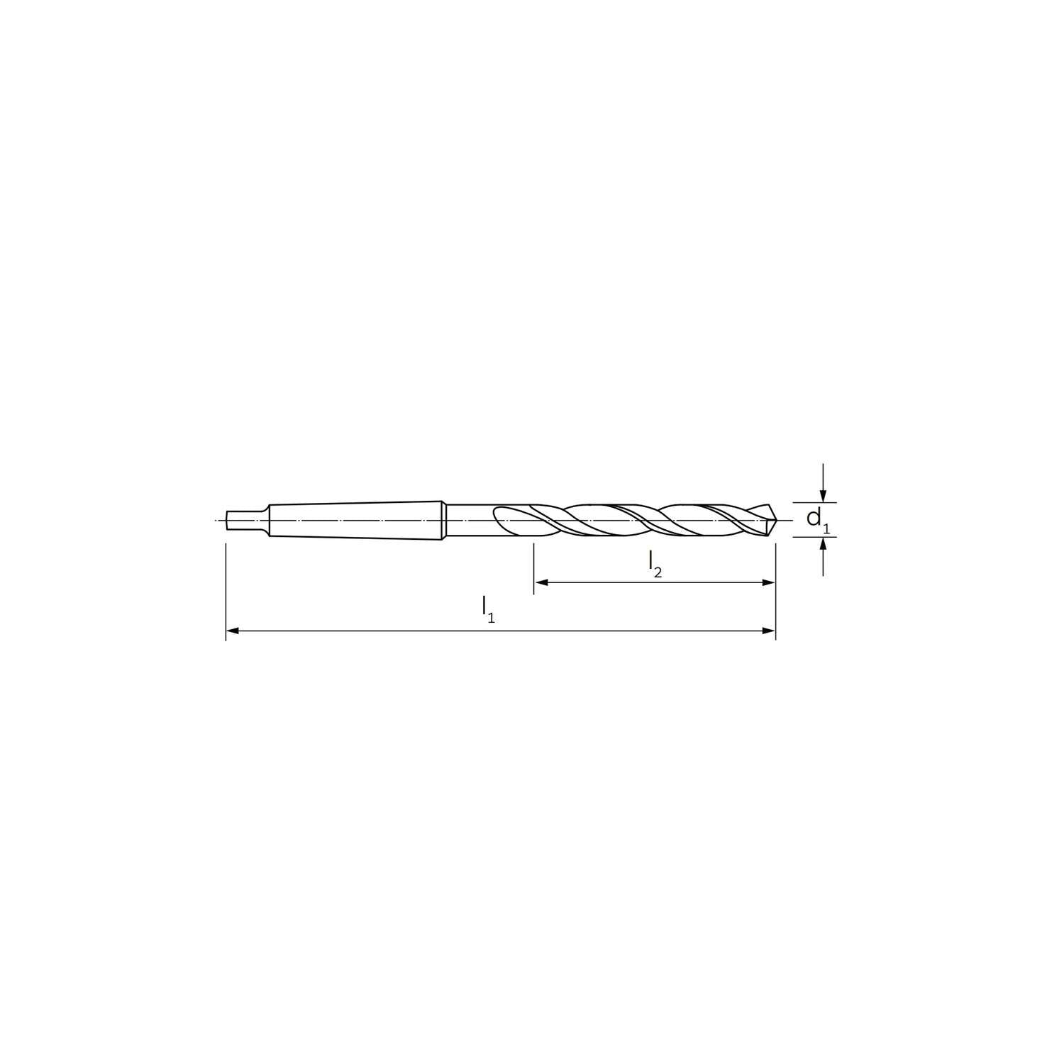 Conical tip type N for general applications DIN 346 10,5 - ILIX