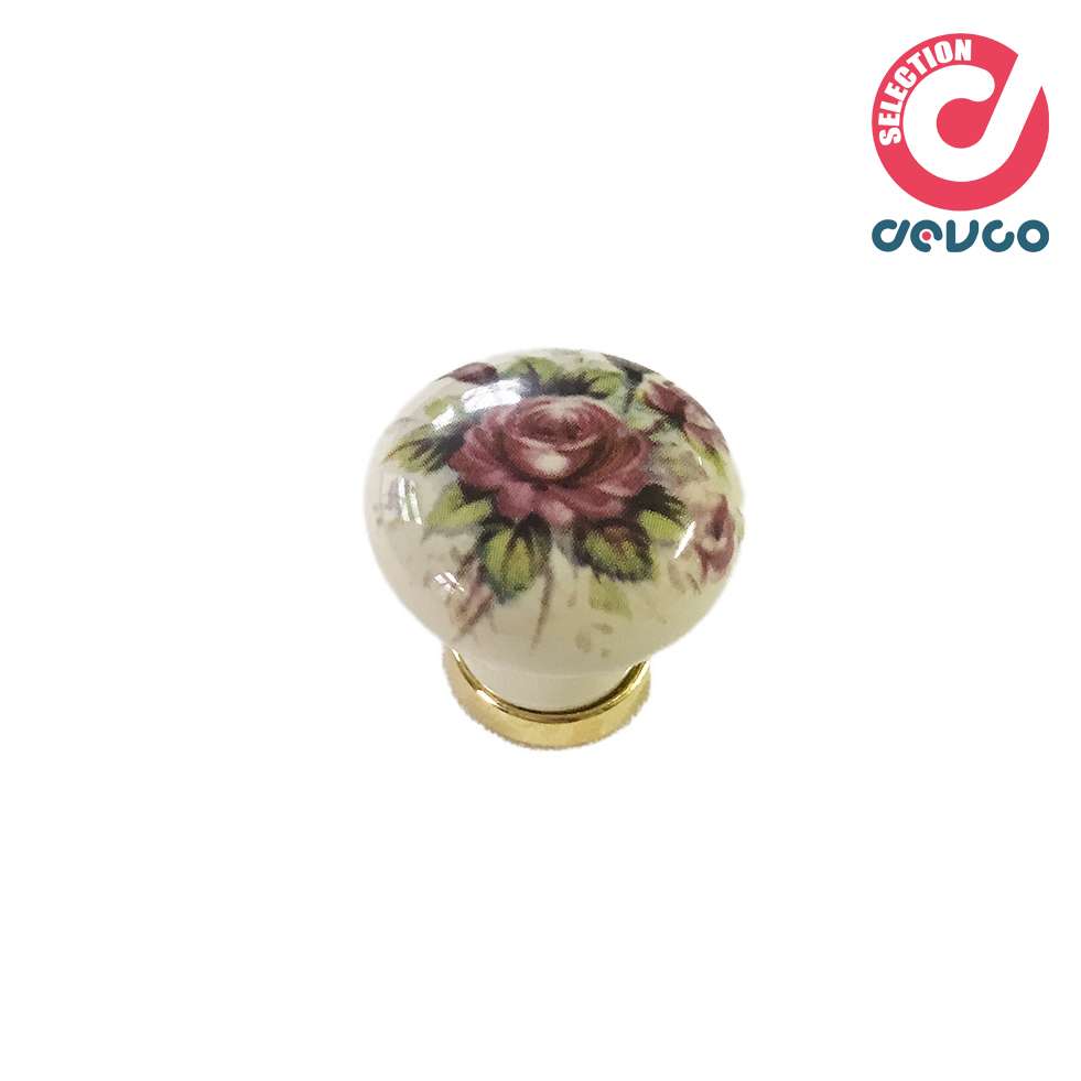 Pink flower porcelain knob - Botter Luigi - 980B