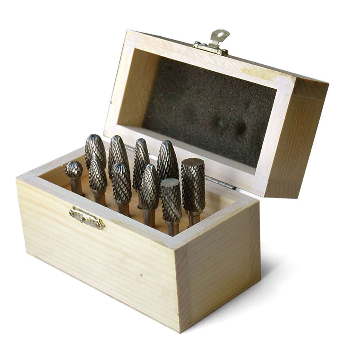 Carbide Cutter Kit. Wooden package Rosver - Conf.1pz