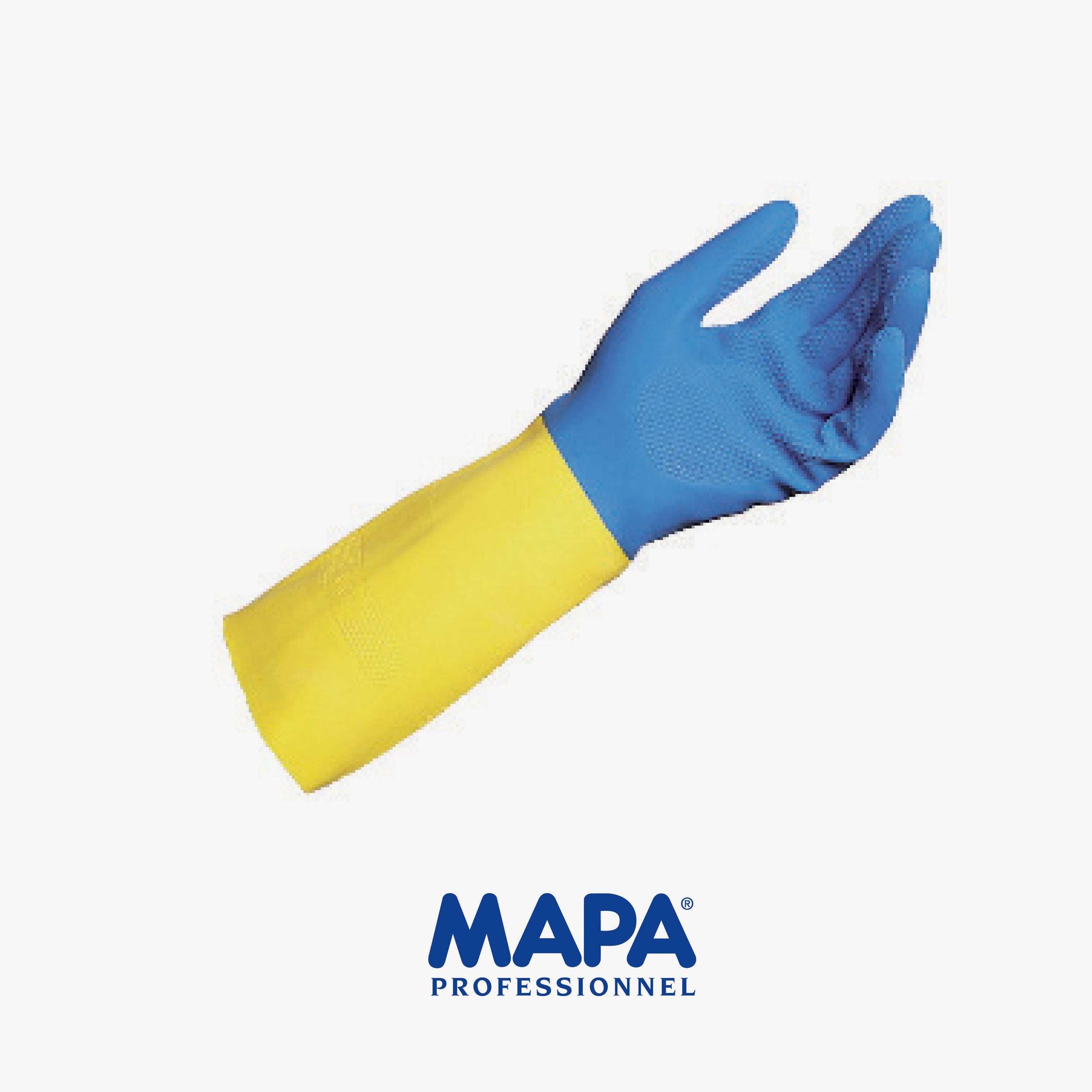 MAPA ALTO ex DUOMIX gloves blue/yellow size (10/6/7/8/9)