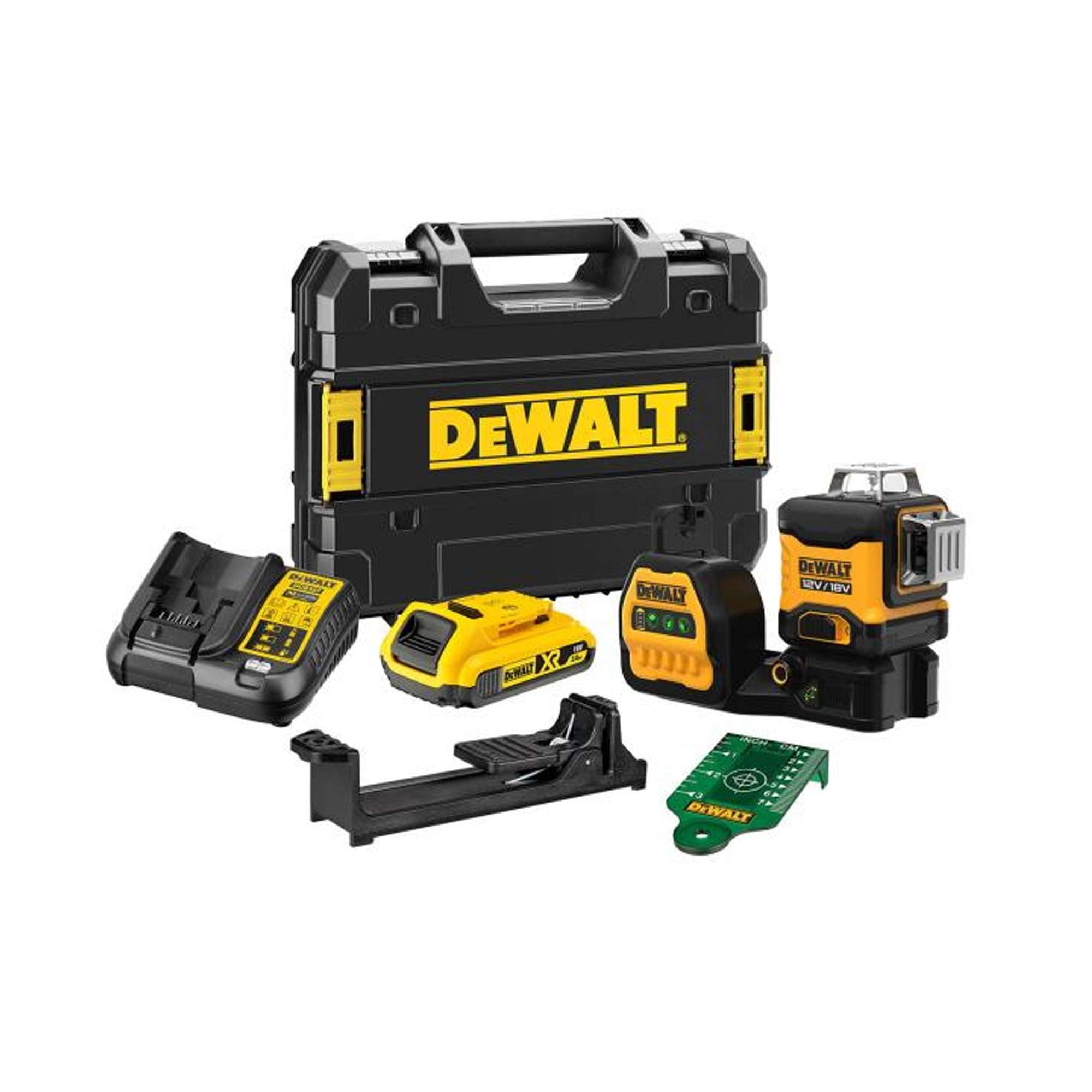 DEWALT three-line laser tracker dce089d1g18-qw green