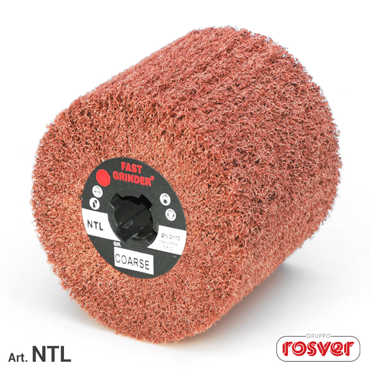 Nonwoven Wheels for Satin Finisher - Rosver - NTL D.110x50xF.19 - Conf.5pz