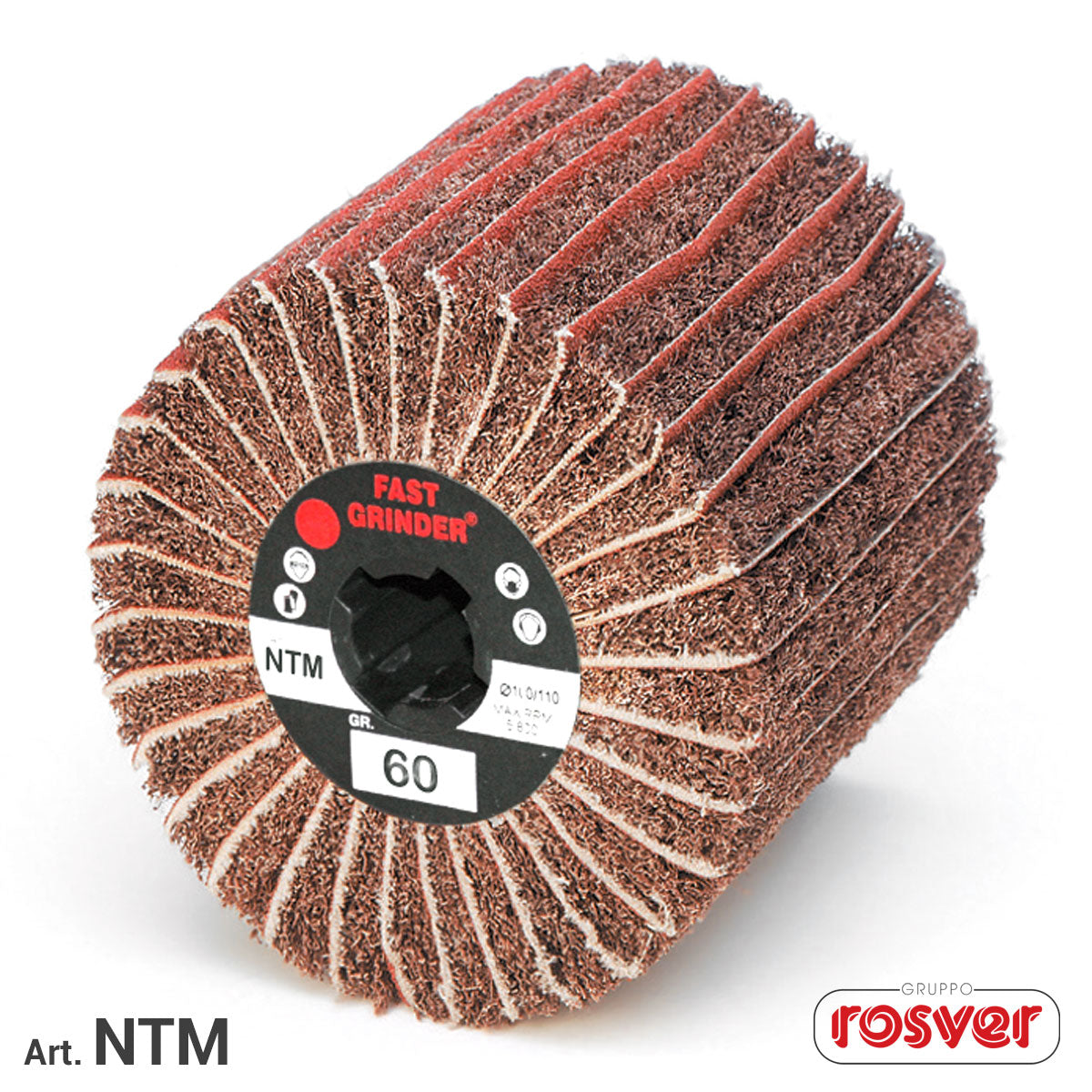 Mixed abrasive wheels with shank - Rosver - NTM D.100x50 G.6 - Conf.10pz