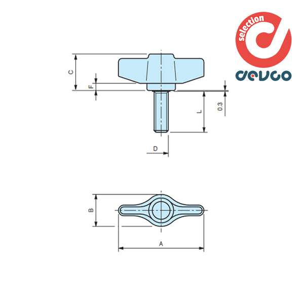 Fixing cockerel GP/48 m8 pcs.2 6310025 - Gamm