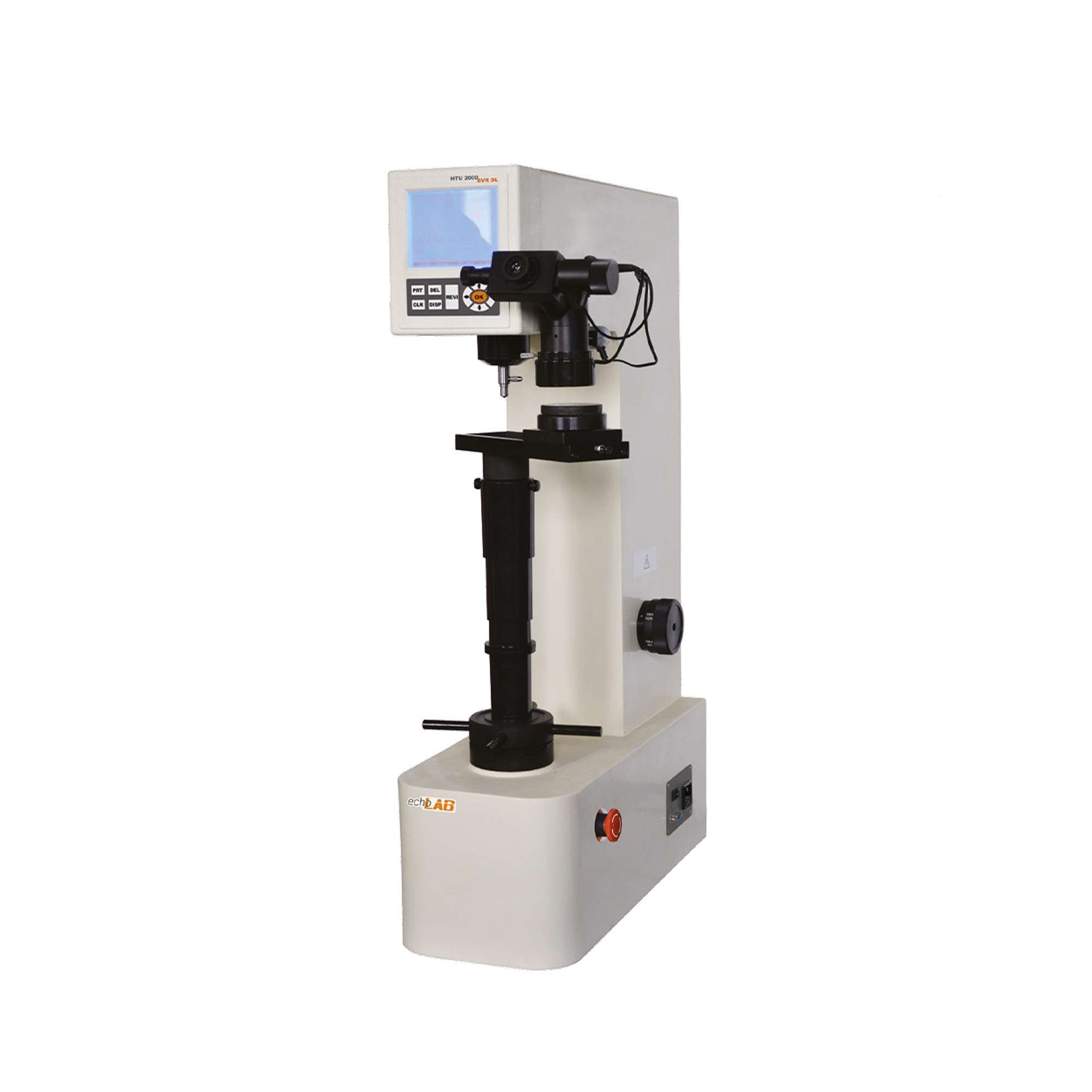 Digital Brinell, Rockwell & Vickers Hardness Tester, increased test space for large samples - HTU 200BVR DL - echoLAB