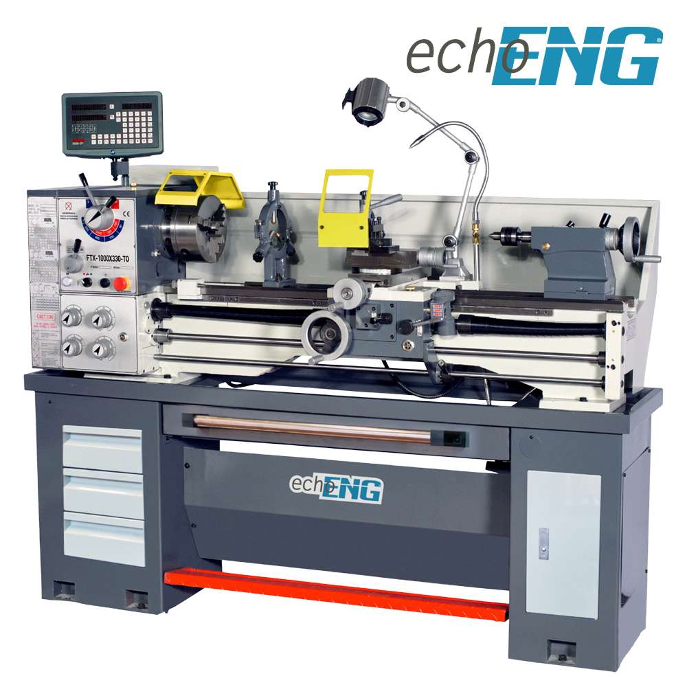 Parallel-Drehmaschine FTX-1000X330-TO DCR 1000x330 mm mit DRO - echoENG