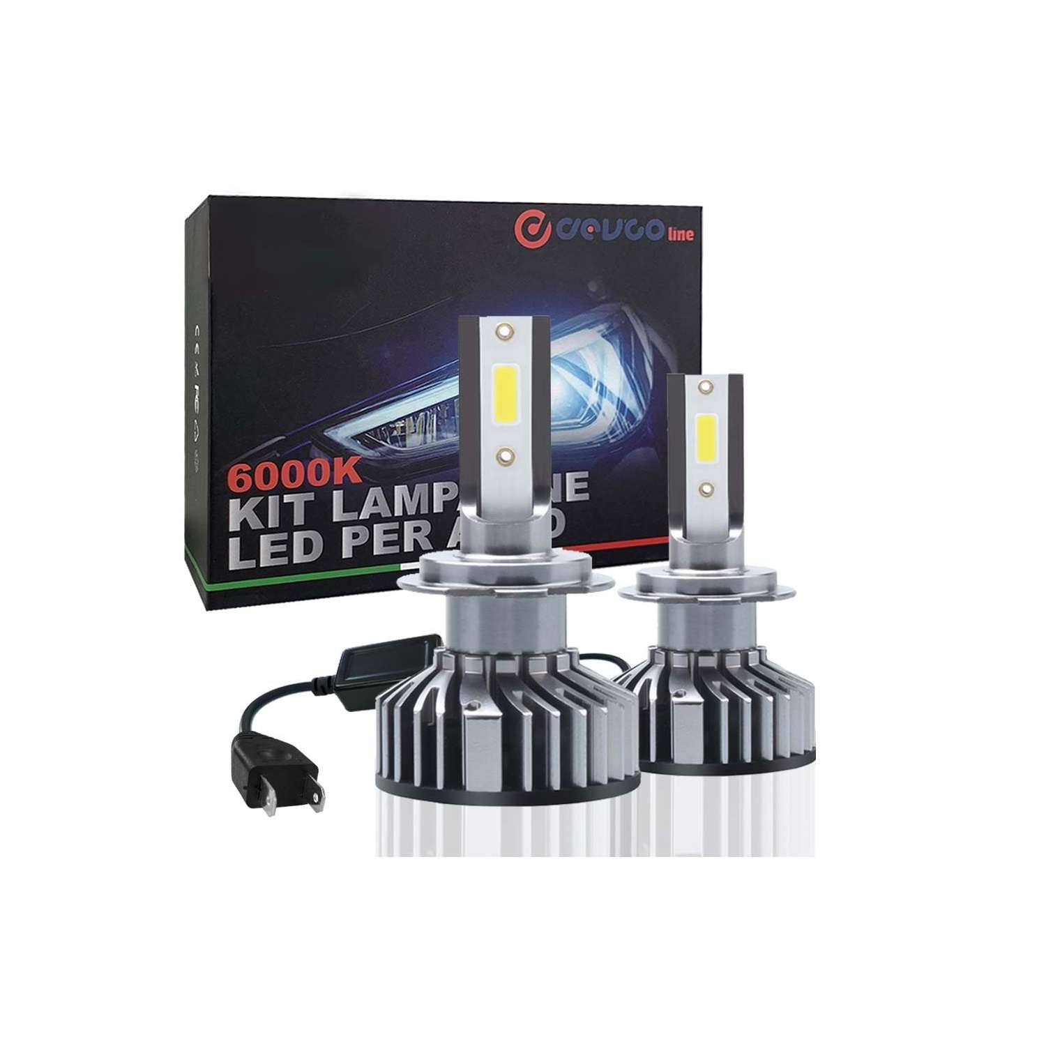 LED H7 Headlight Bulb pack of 2 - DEVCOline - AR FL 00H7