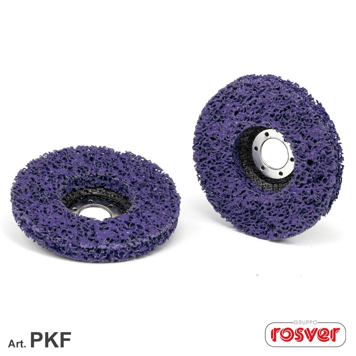 Purple Cleaner Discs on Fiber -Rosver - PKF - Conf.10pz