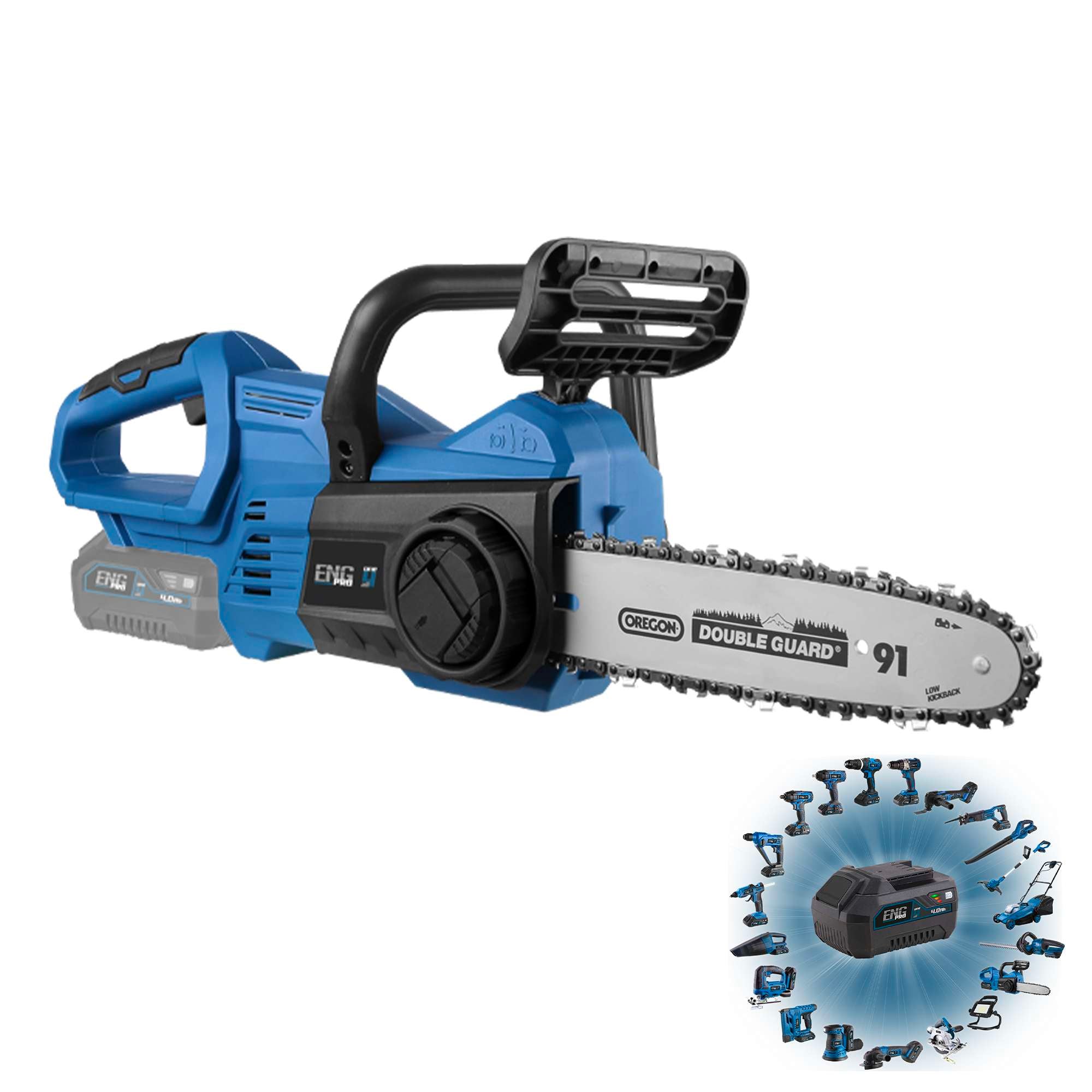 Cordless Chain Saw - Professional Line ONE4ALL 20V ENGPRO 1B20-ES00