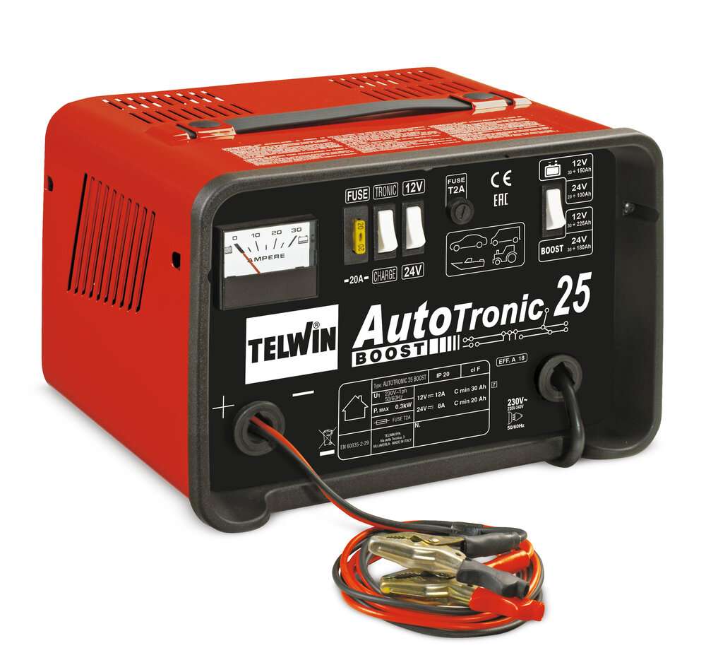 Battery charger with electronic control 25 BOOST 230V 12V/24V - 807540 Telwin