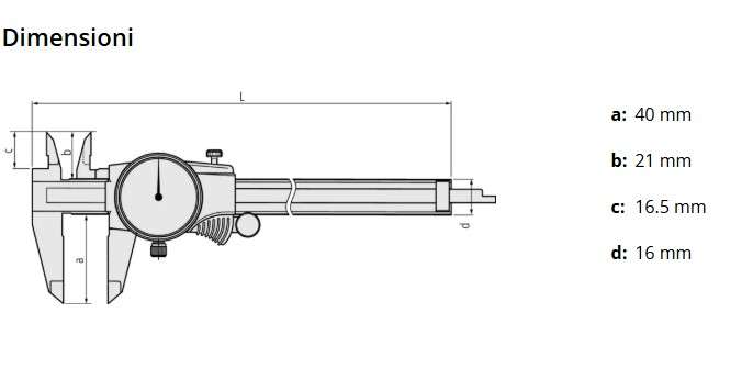 Clock Gauge 0-150 mm 0.01 mm, 1 mm/rev