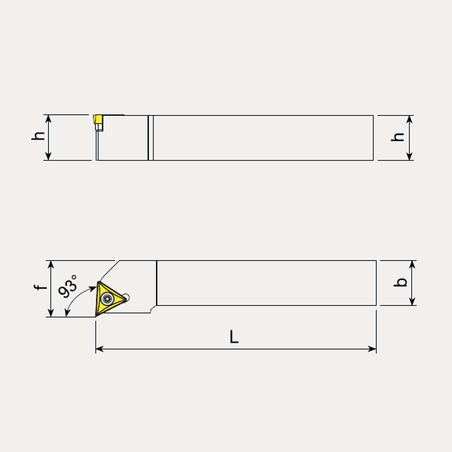 External Machining Toolholder, Right Hand - Positive Inserts - Talicarb STUCR