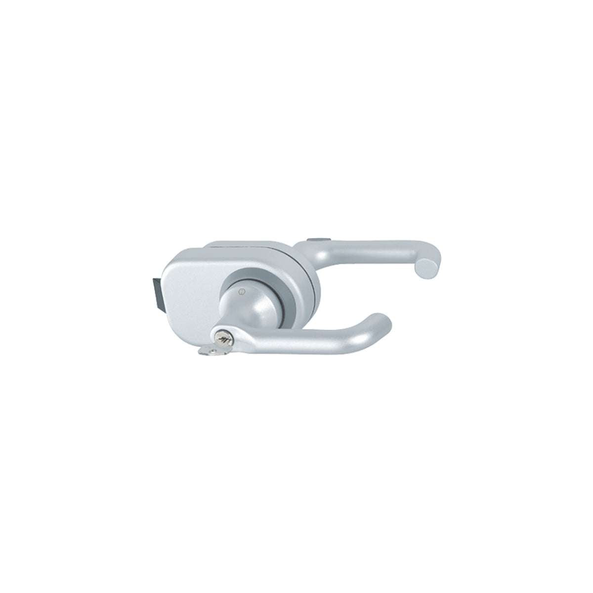 HCS cylinder/ pawl handle Paris F1 matte silver - Hoppe 01154597