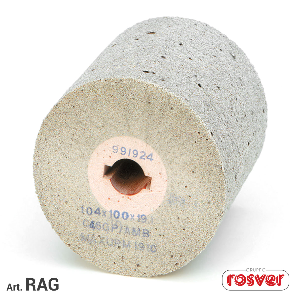 Abrasive Rubber Wheels RAG D.104x100x19 Rosver - Conf.1pz