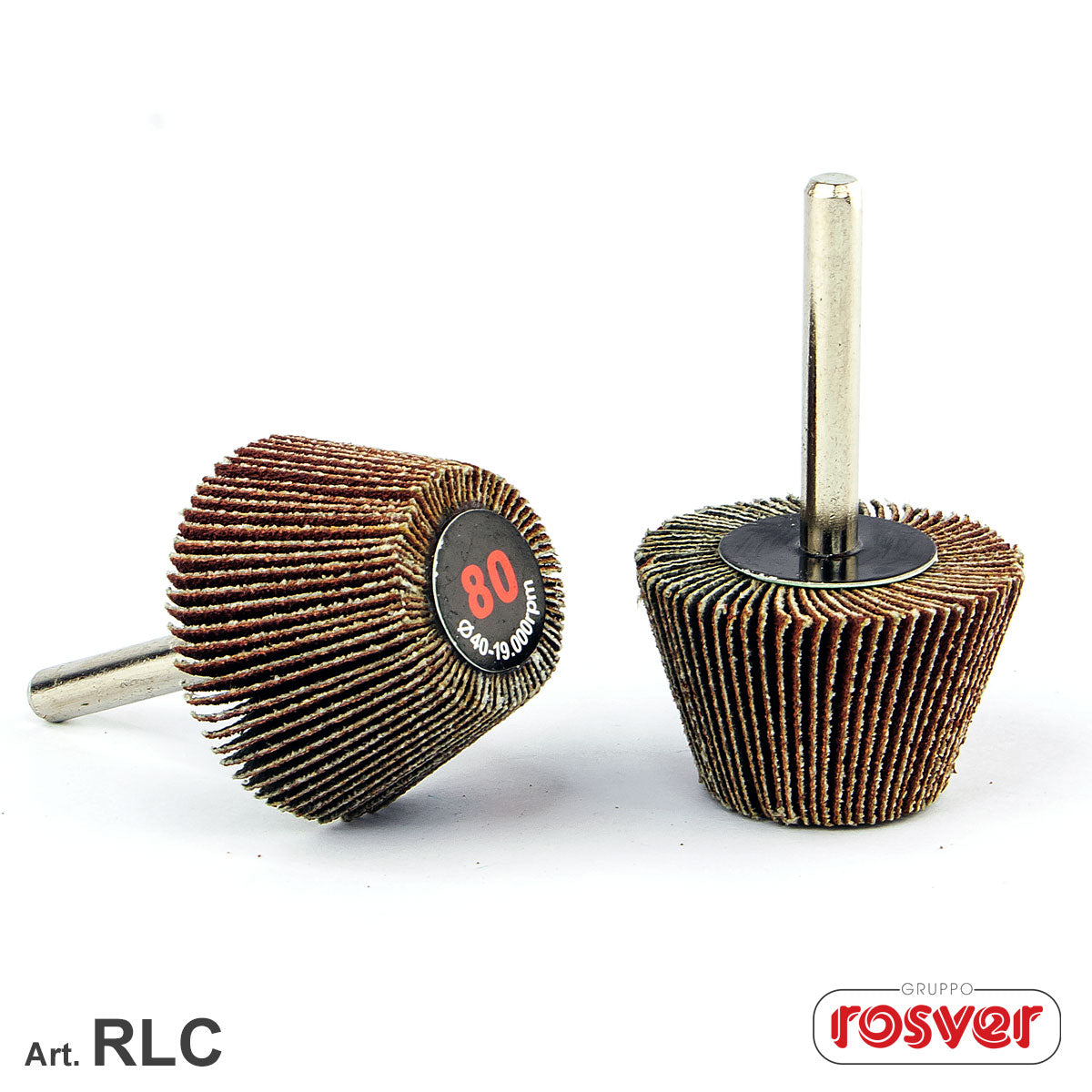 Conical Flap Wheels RLC D.60/49x30x6 Rosver - Conf.10pz