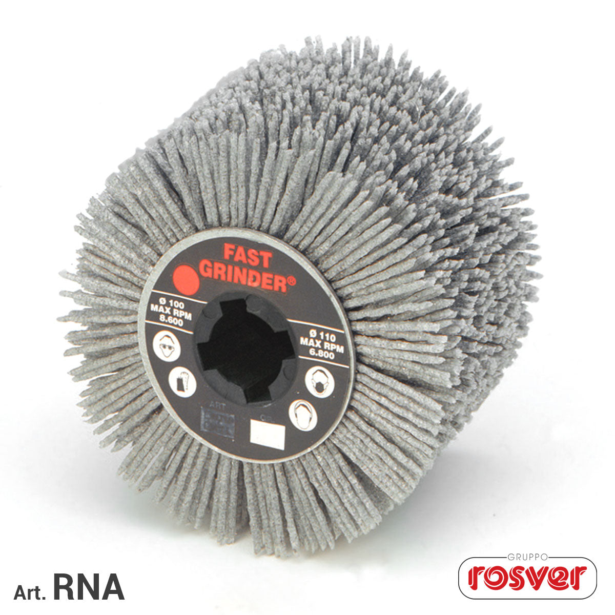 Schleifdrahtscheiben aus Nylon RNA D.100x100x19 - Konf. 1 Stk.