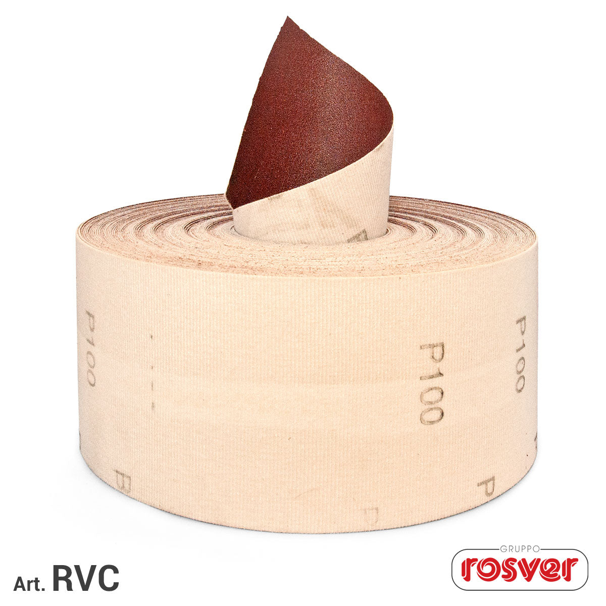 Corundum velcro rolls - Rosver - RVC H.115 MT25 Peso E - Conf.1pz