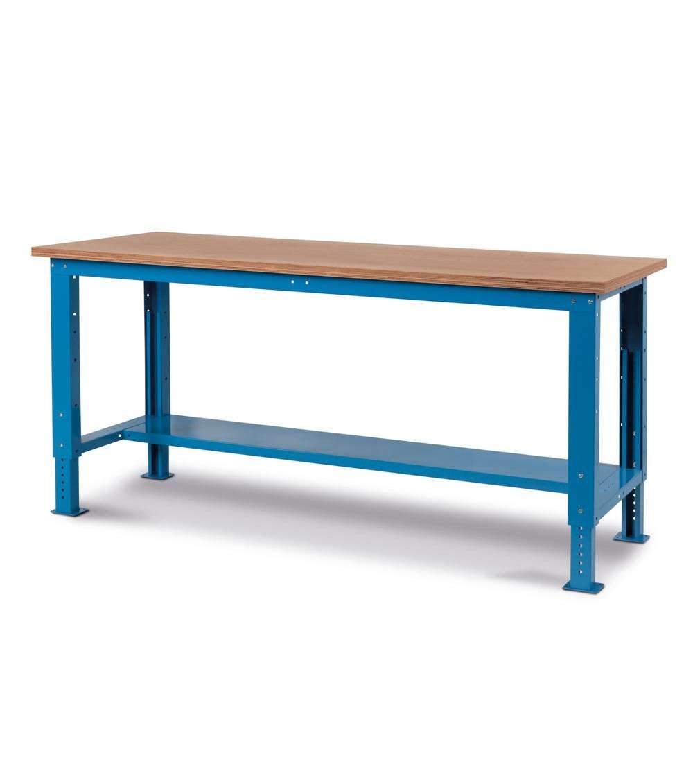 WORKSHOP WORKBENCH 2000 x 750 x 732-1107 H - MULTIPLEX TOP - FAMI FBG02S2000R0004 - WORK UP BLUE