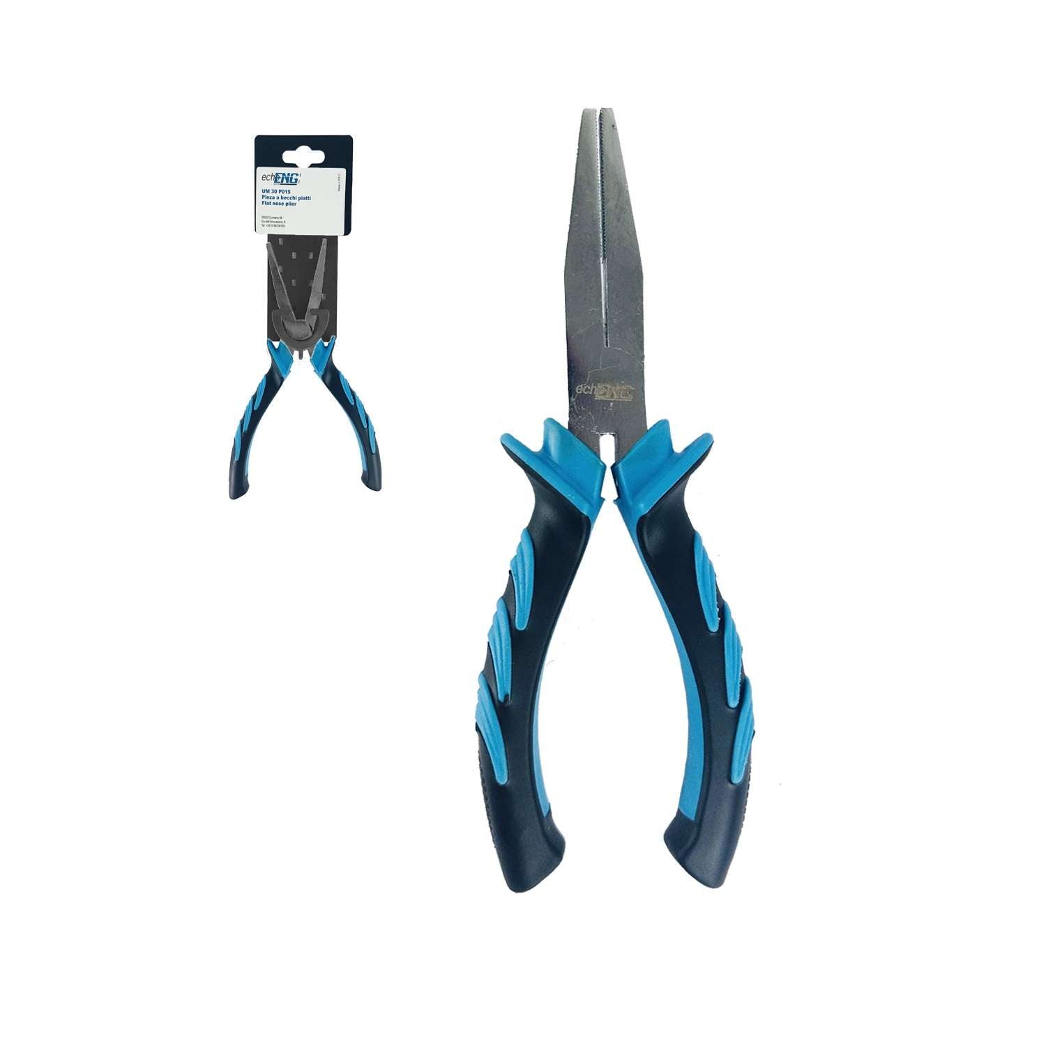 Flat nose plier Cr-V anti-slip ergonomic handle mm 150 - UM 30 P015