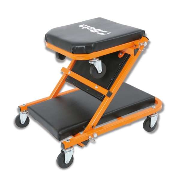 Tubular undercarriage sun lounger with PVC seat with cover - 3002 Beta