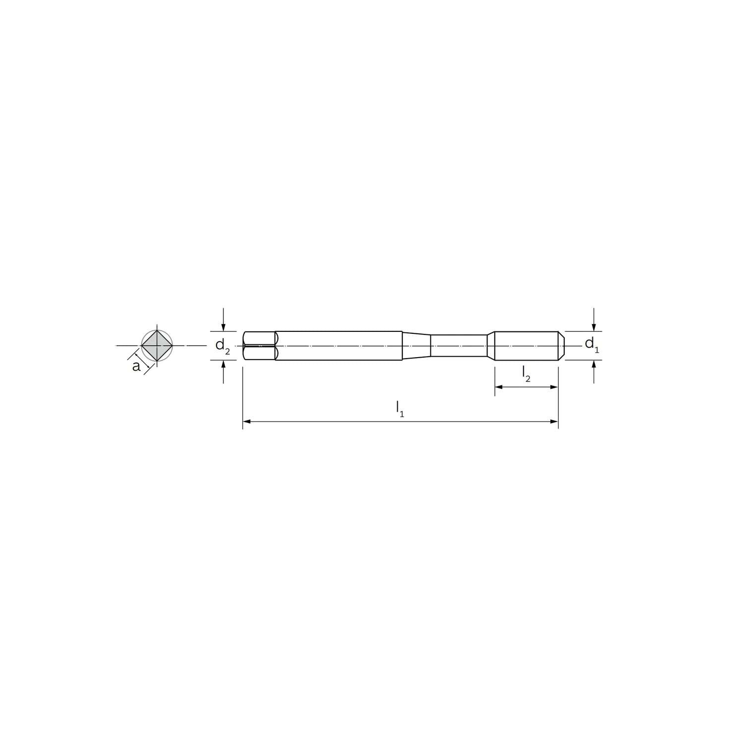 Specific machine tap for stainless steel/materials that are difficult to process