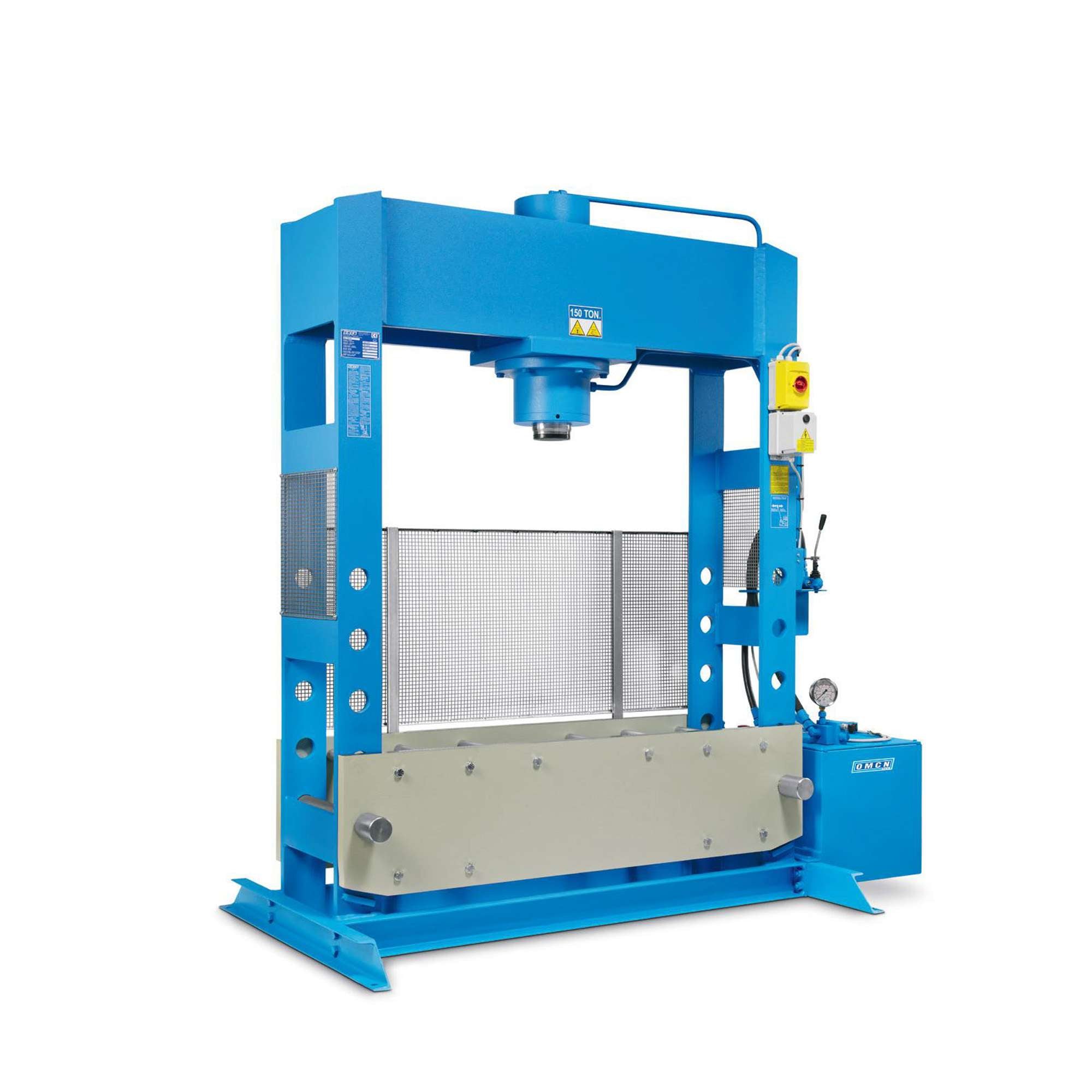 Electro-hydraulic two-speed press 150 ton capacity span 1520 mm OMCN 204/R