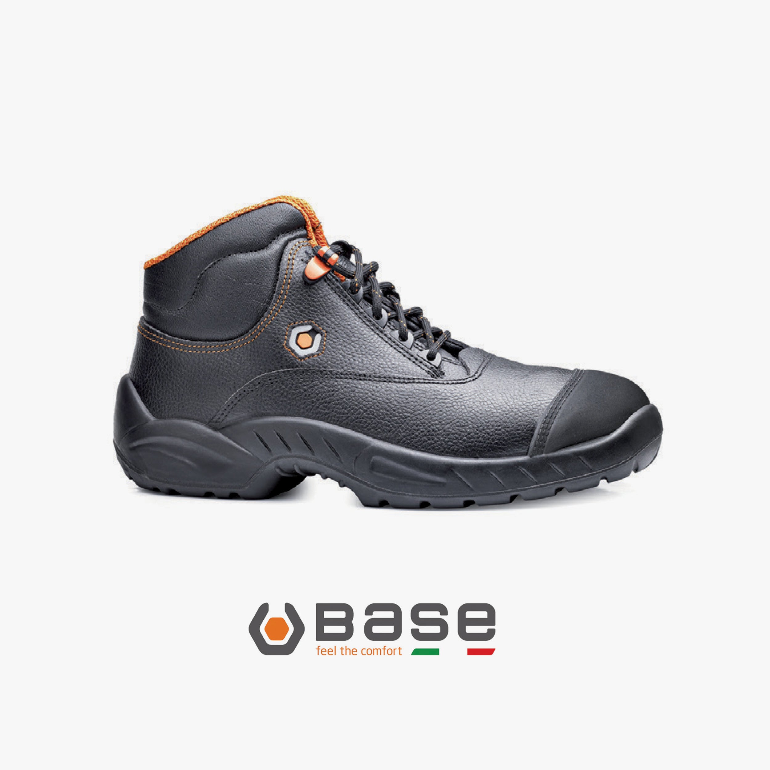 Black Leather High Shoe S3 - SB154