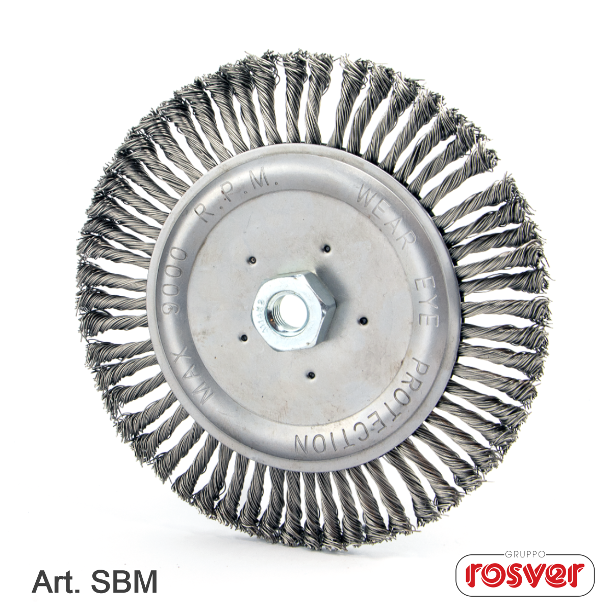 M14 High Density Brush - Rosver - SBM F.M14 Steel - Conf.1pz
