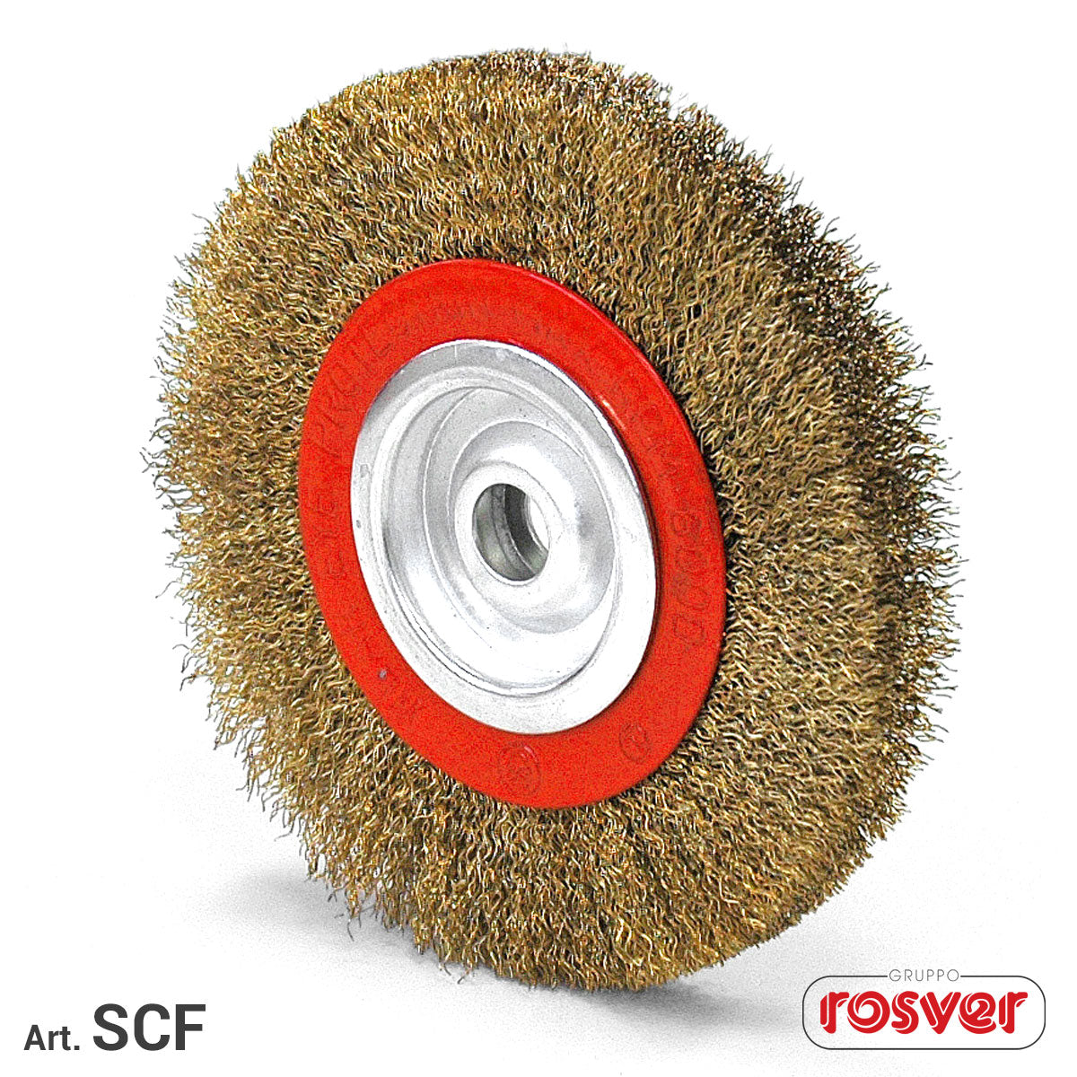 Circular Brush with Wavy Wires - Rosver - SCF Steel - Conf.1pz