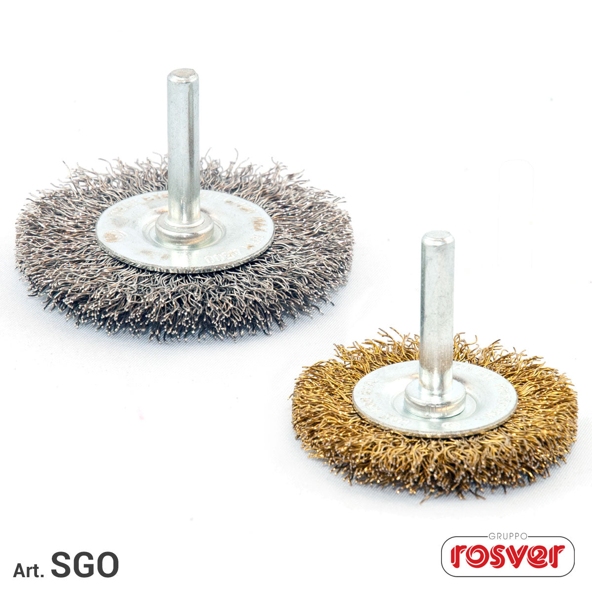 Circular Brushes with Shaft Rosver -SGO SP.5 Inox - Conf.25pz