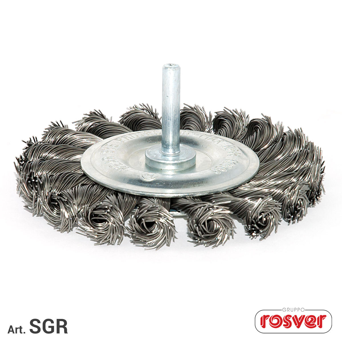 Rosver-Bürste mit Stiel „Twisted Knots“ – SGR G.6 Inox – 10er-Pack