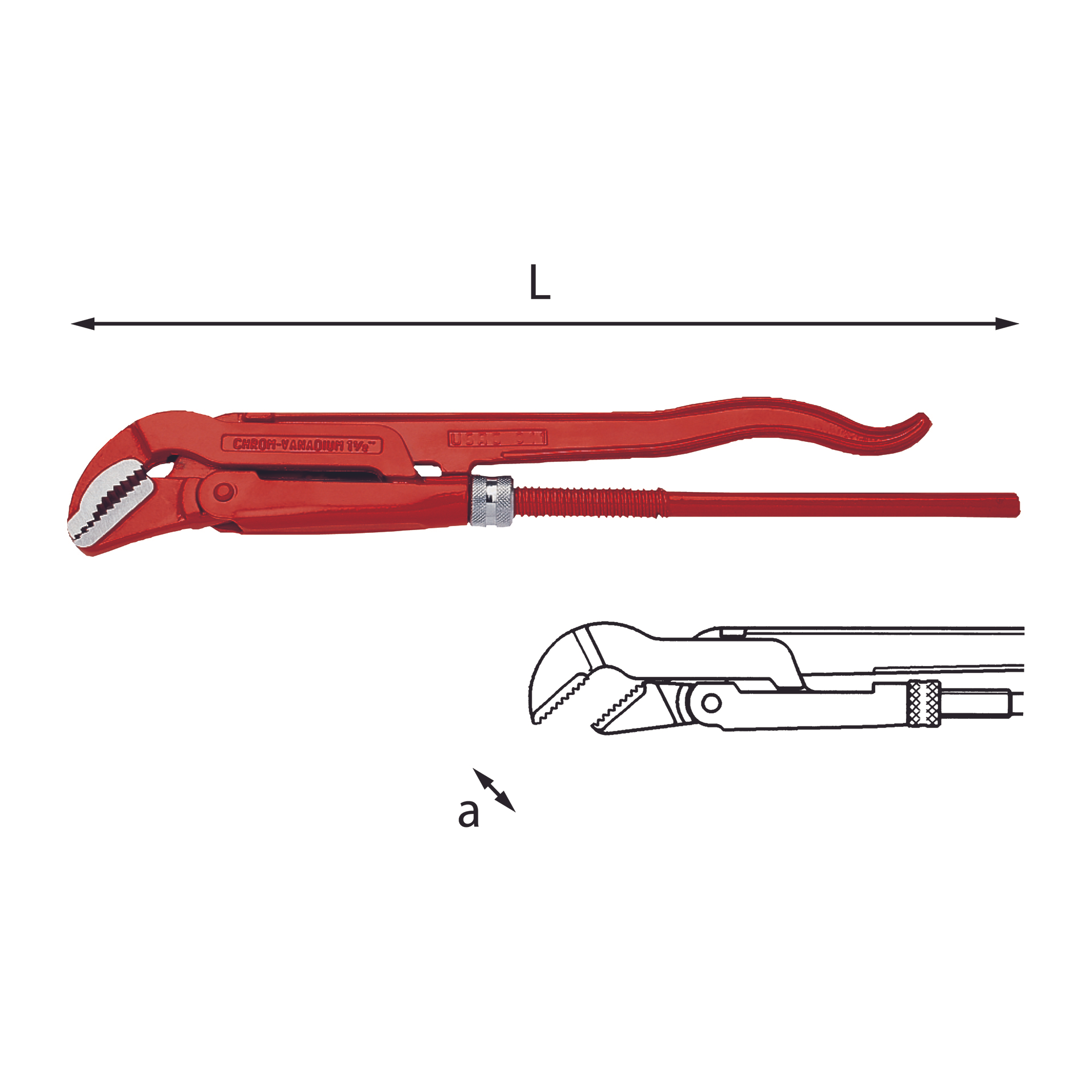 Pipe Wrench 311 N 700-3