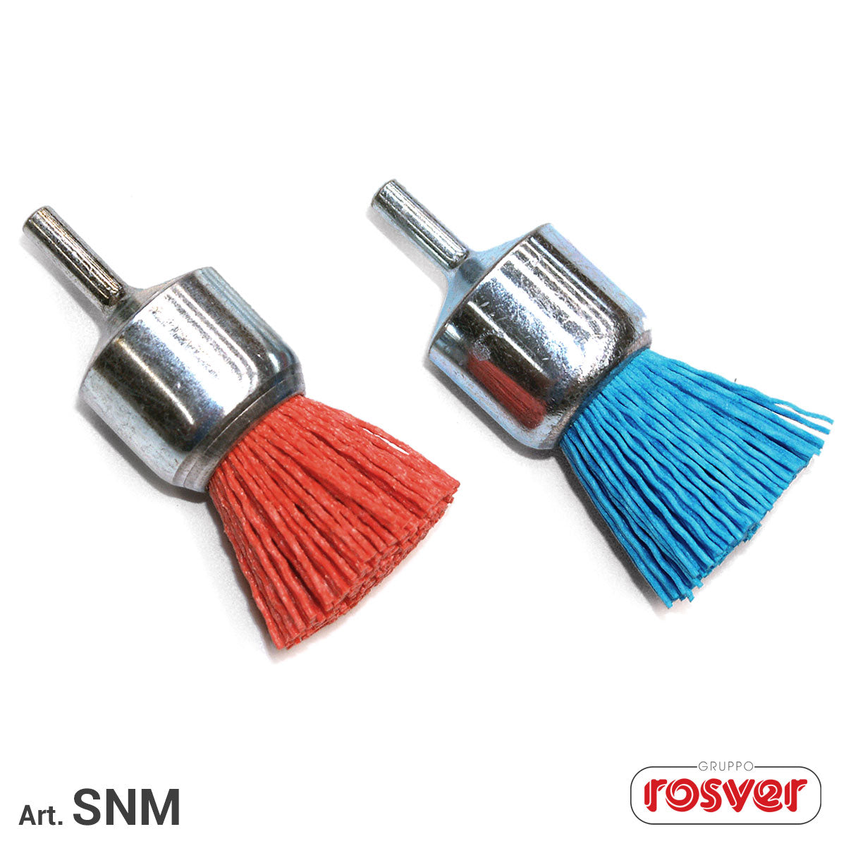 Nylon-Frontbürsten SNM G.6 Körnung 80 - Rot - Rotbraun - Konf. 10 Stk.