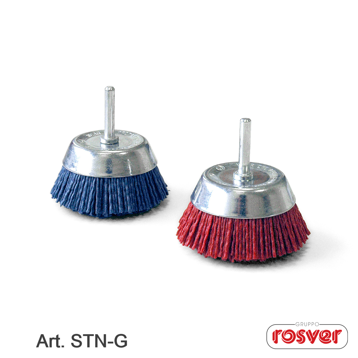 Nylon Cup Brushes with Shaft - Rosver STN D.70 G.6 Conf.10pz