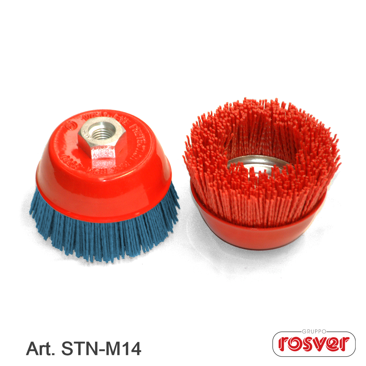 Nylon Cup Brushes M14 - Rosver - STN D.100 F.M14 - Conf.1pz