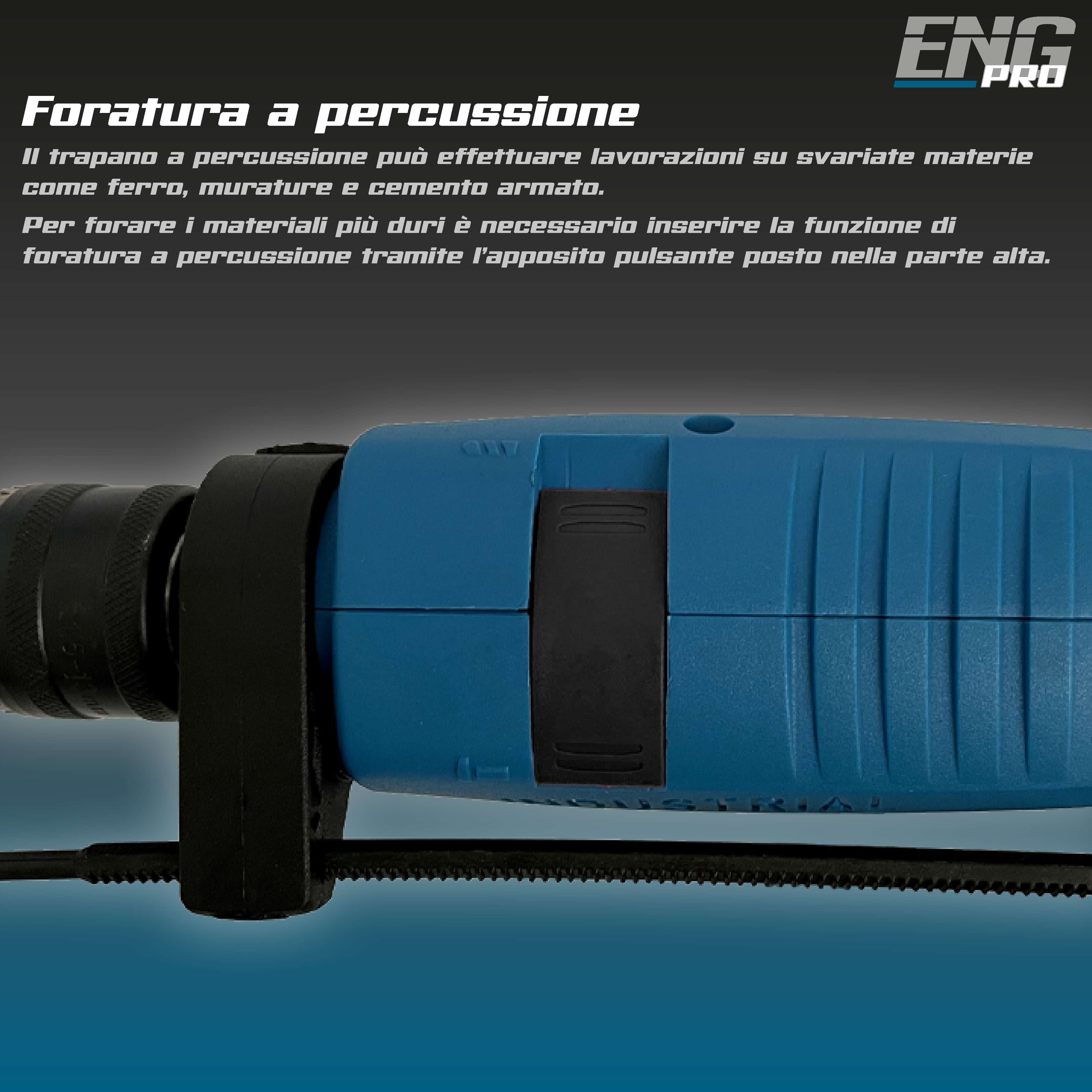Percussion drill 650W 13mm - ENG PRO - UM ET TP13
