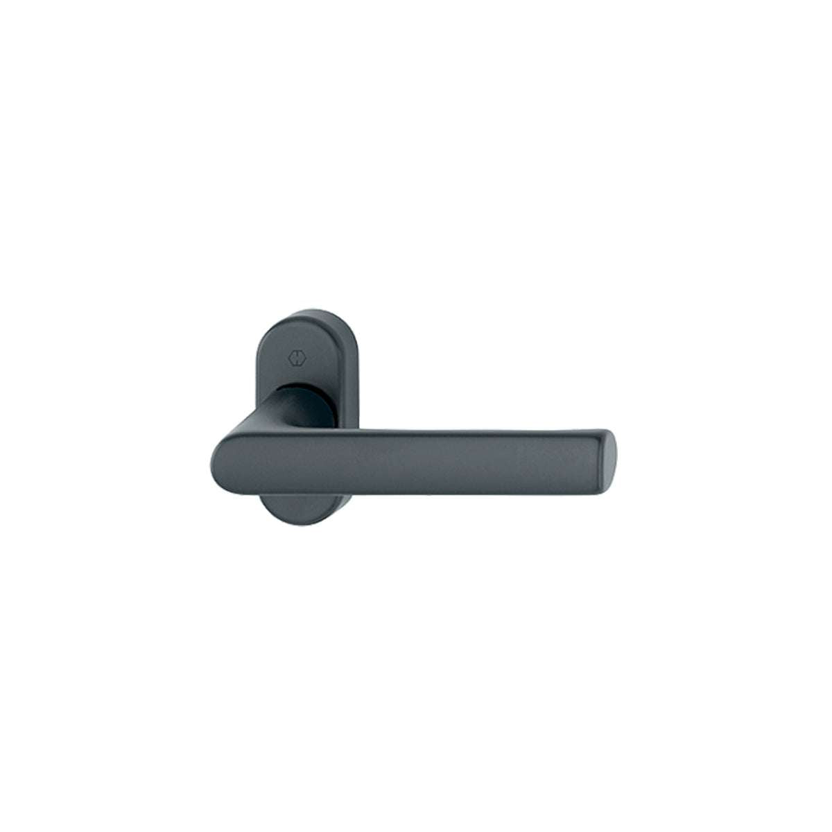 Handle with rosette and spout Hamburg F9714M matte black - Hoppe 11783345