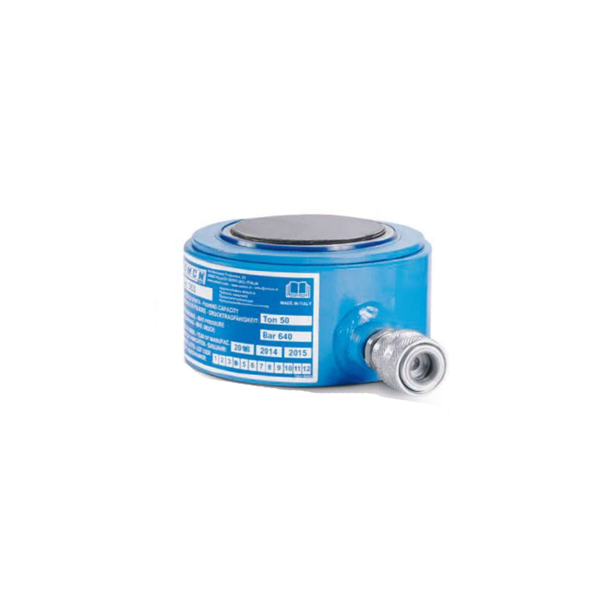 Single-acting hydraulic cylinder 10ton, spring return H.115mm OMCN 360/AM