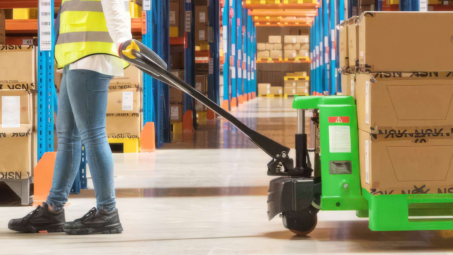 Electric pallet stacker 1500Kg ENG PRO MA SL ET15L