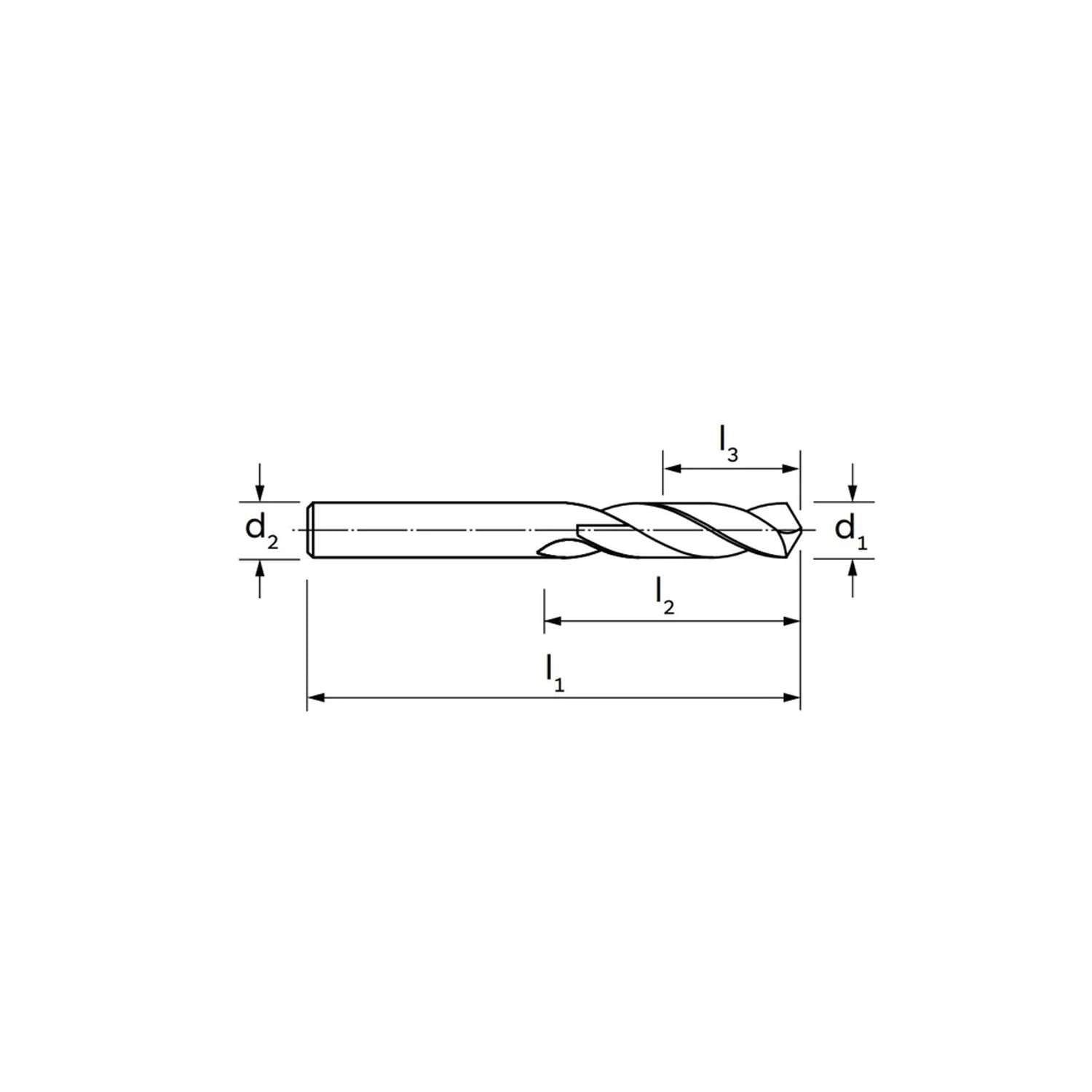 Helical 3S tip for general applications steel in MDI - ILIX