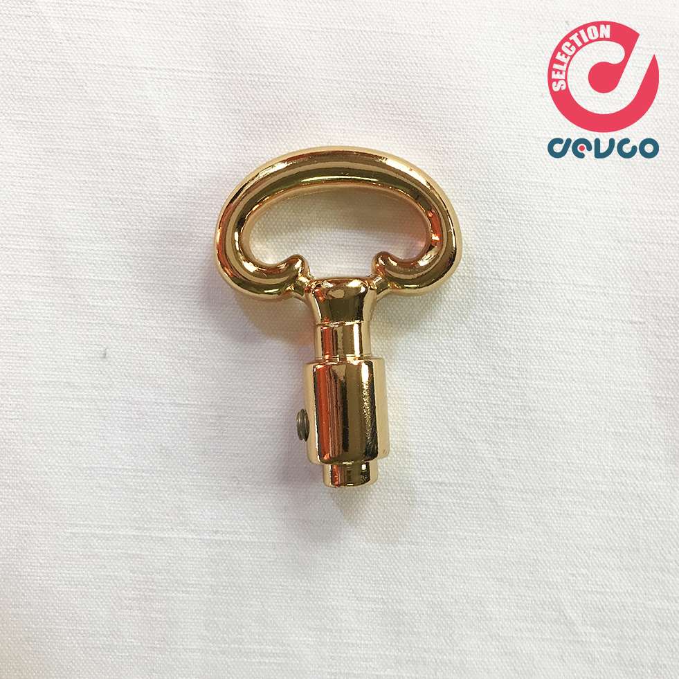 Key head in brass gold finish 24 k - Cal - 971