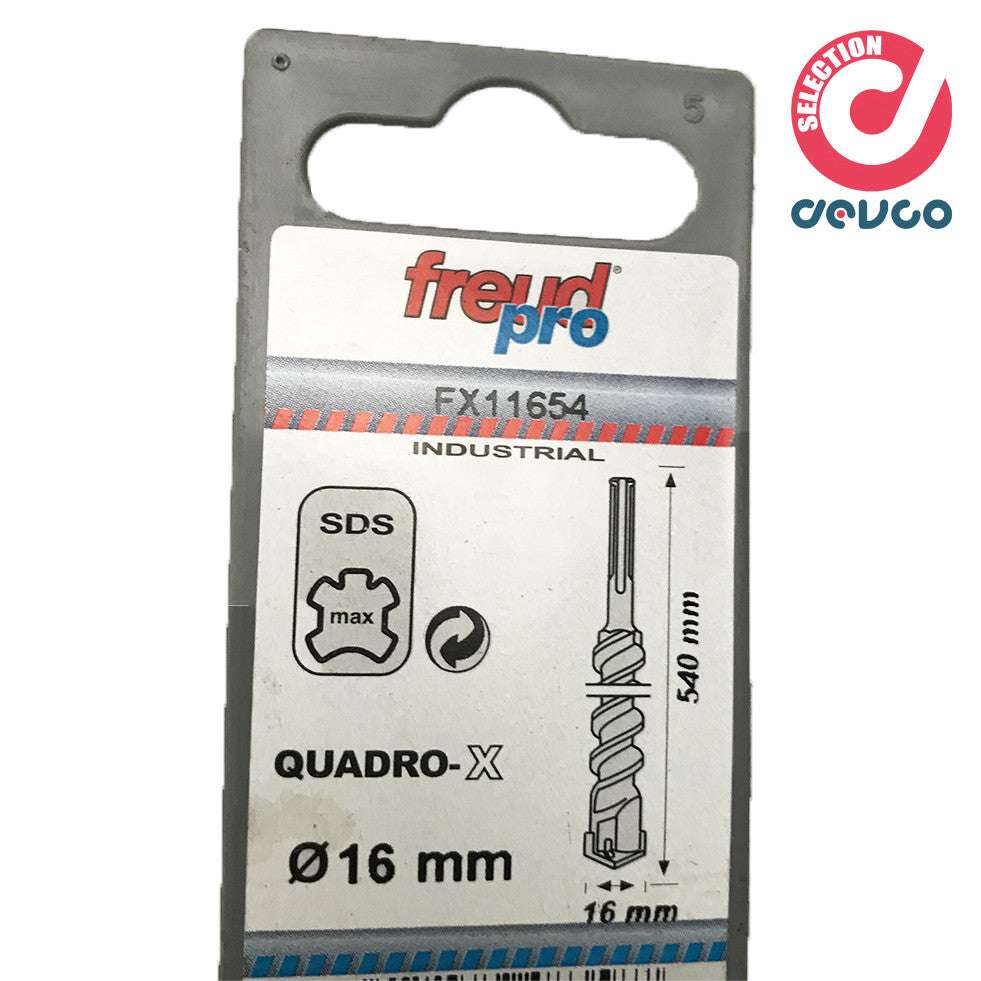 SDS MAX  16/400/540mm professional wall drills 4 cutting edges - Freud
